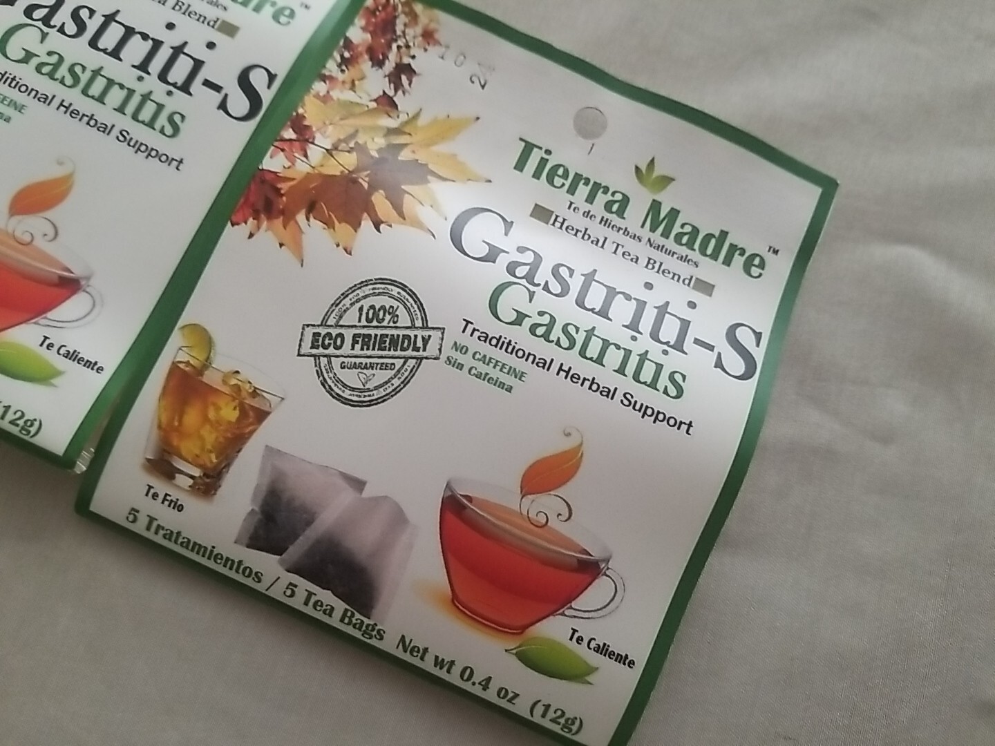 Tierra Madre,Gastriti-S TEA Herbal Support, 10 Tea Bags/Hierbas Naturales