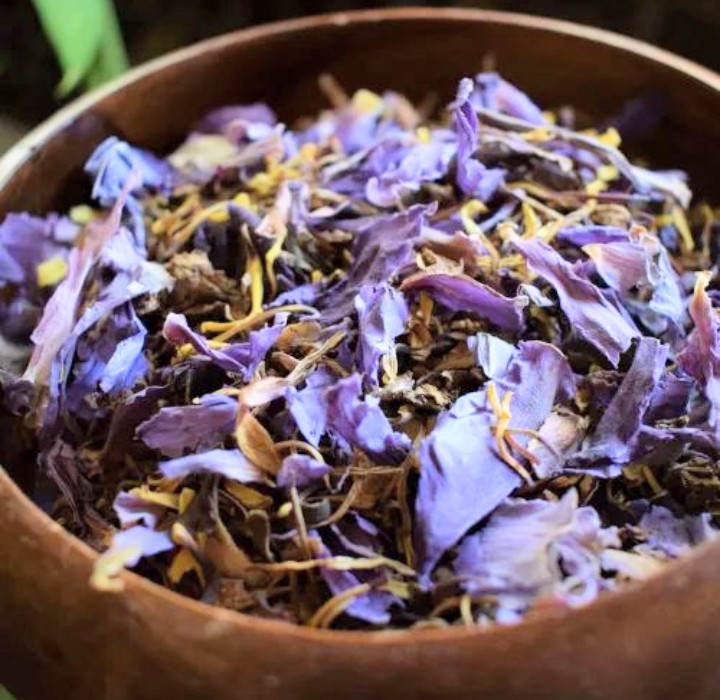 Blue Lotus Nymphaea Caerulea 100% Organic Herb Natural Dried Flower Tea Ceylon