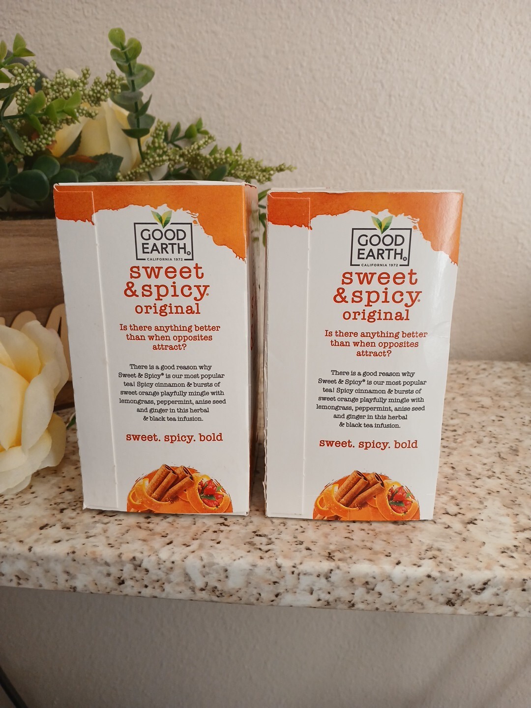 Good Earth Herbal & Black Tea Blend Sweet and Spicy -18 Tea Bags Exp:10/25 P2