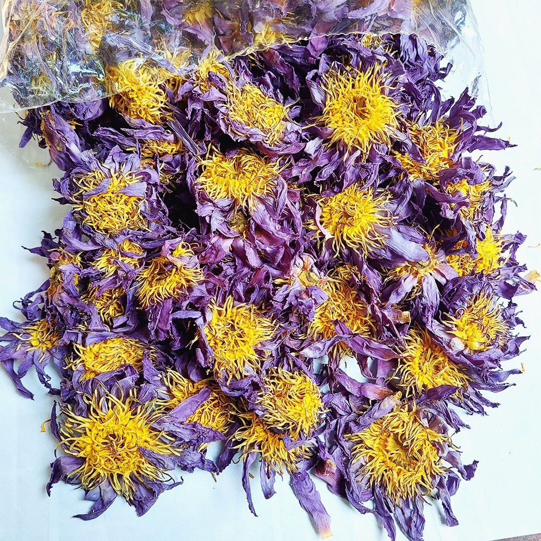 Organic Blue Lotus (Nymphaea Caerulea) Herbal Tea, 100 g – Hand‑Picked, Natural