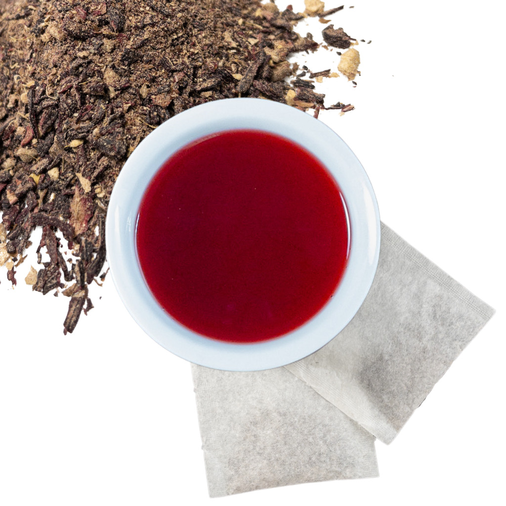 Hibiscus Ginger Herbal Tea (Te de Jamaica y Jengibre) 30 Tea Bags, Caffeine-Free