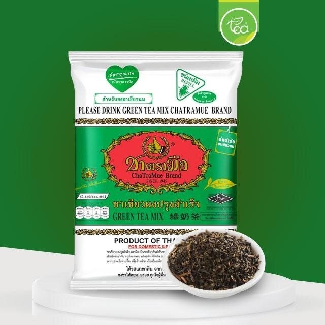 Cha Tra Mue Brand milk green tea (Original) Bag 400 g Thailand Tea free shipping