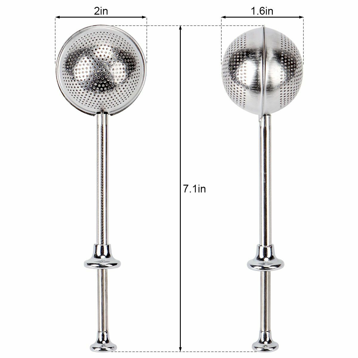 Stainless Steel Tea Infuser Ball Mesh Leaf Strainer Filter Herb Steeper General
