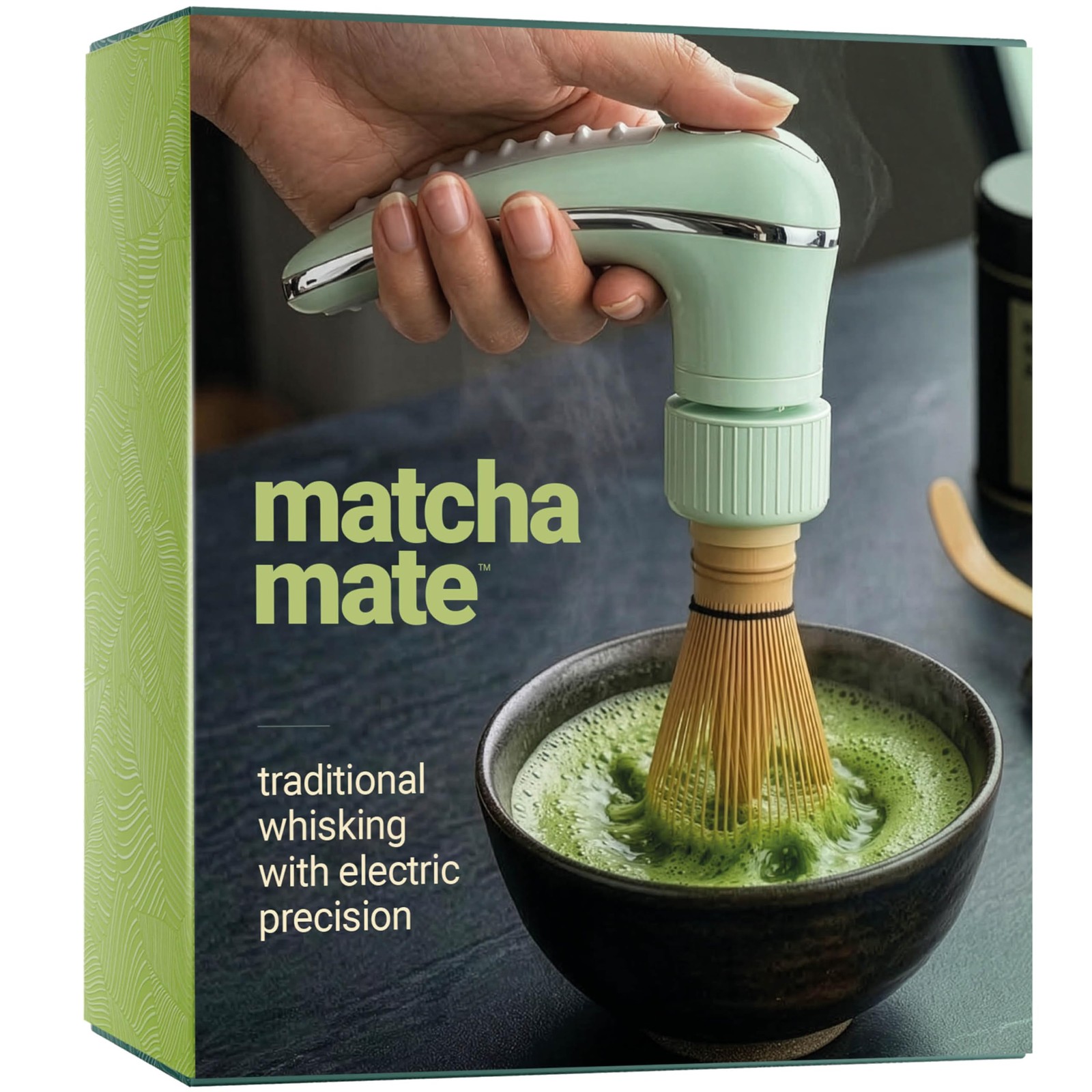 Matcha Mate Electric Powered Bamboo Whisk – Traditional Whisking with Electro…