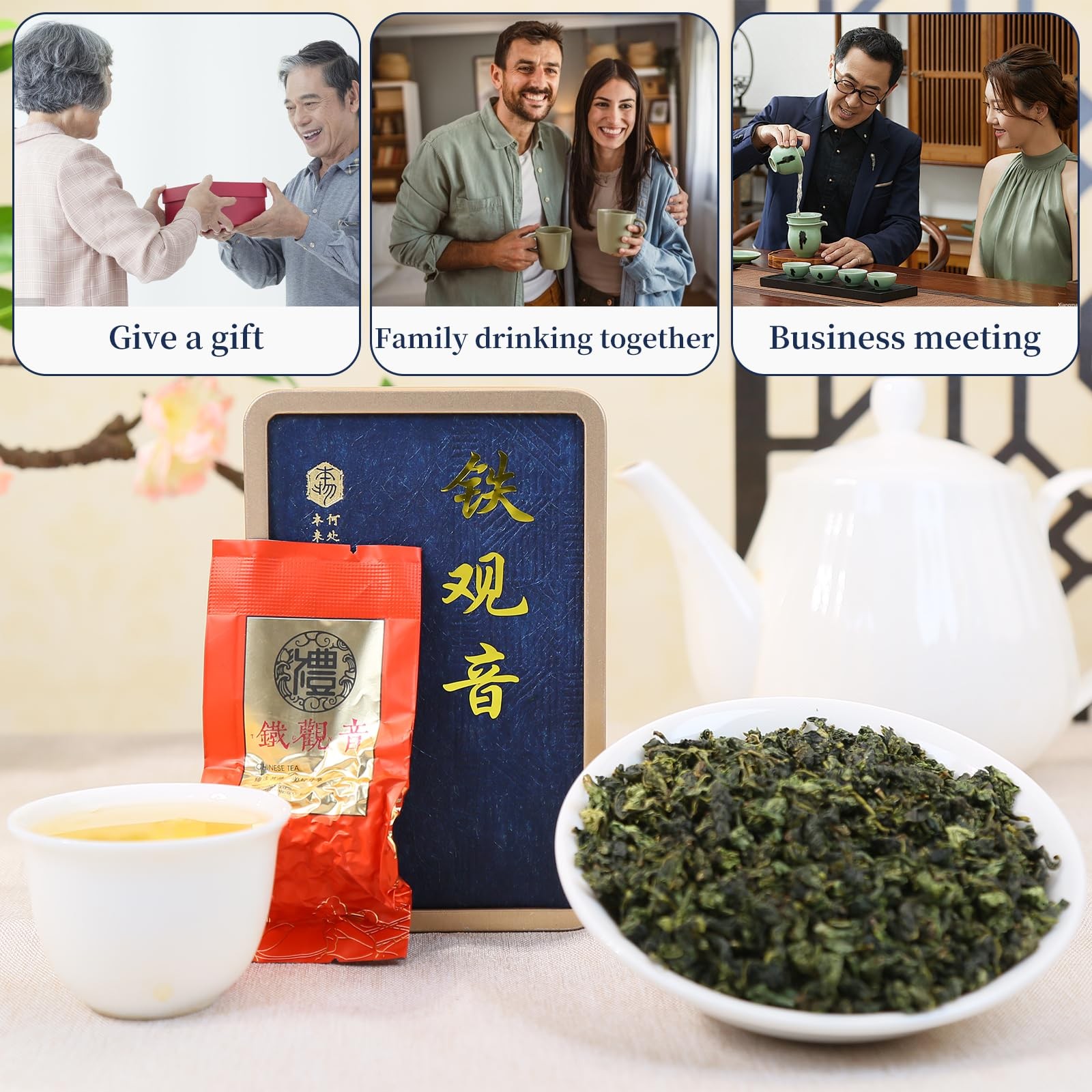 XIXICHA Tie Guan Yin Tea Oolong Loose Leaf 128g/4.5oz 8g*16bags Tieguanyin Ch…