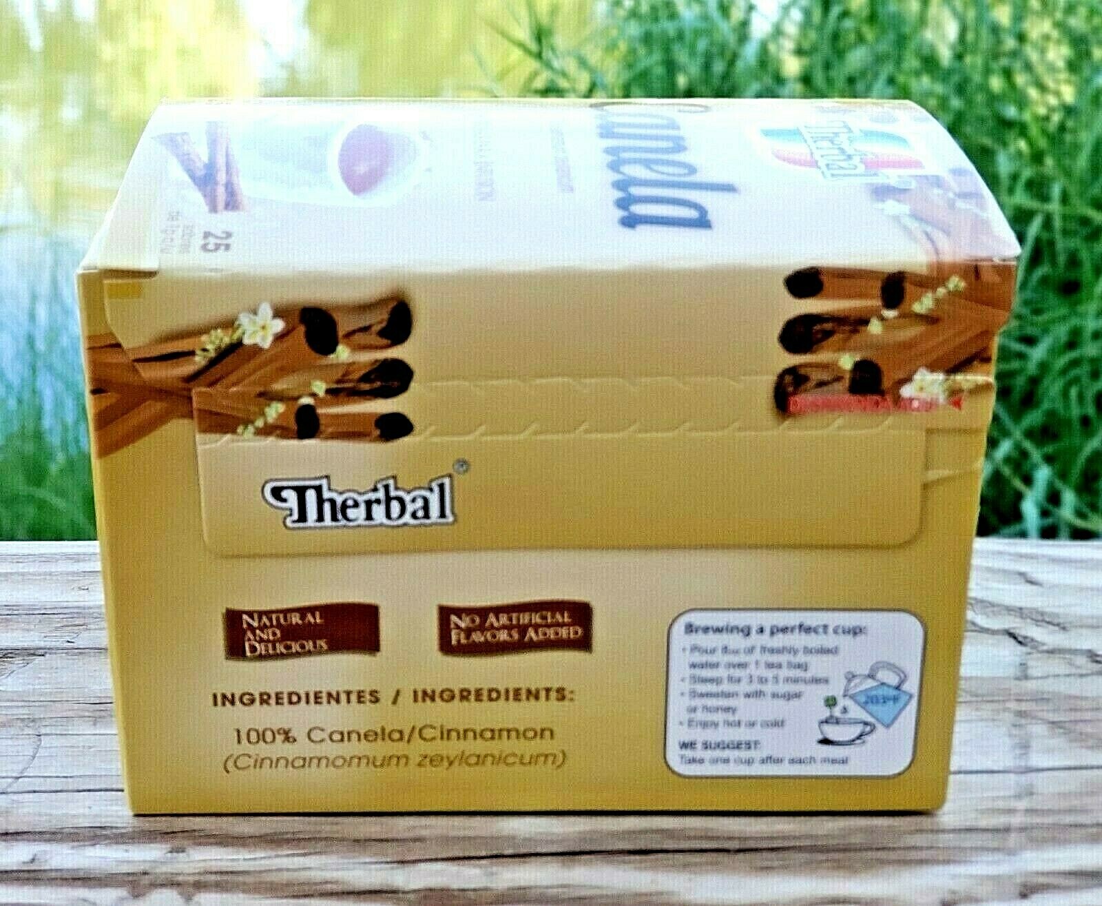 (2) Te de Canela ✅ Tea Cinnamon Infusion Herbs 50 bags 0.3 oz each By Therbal