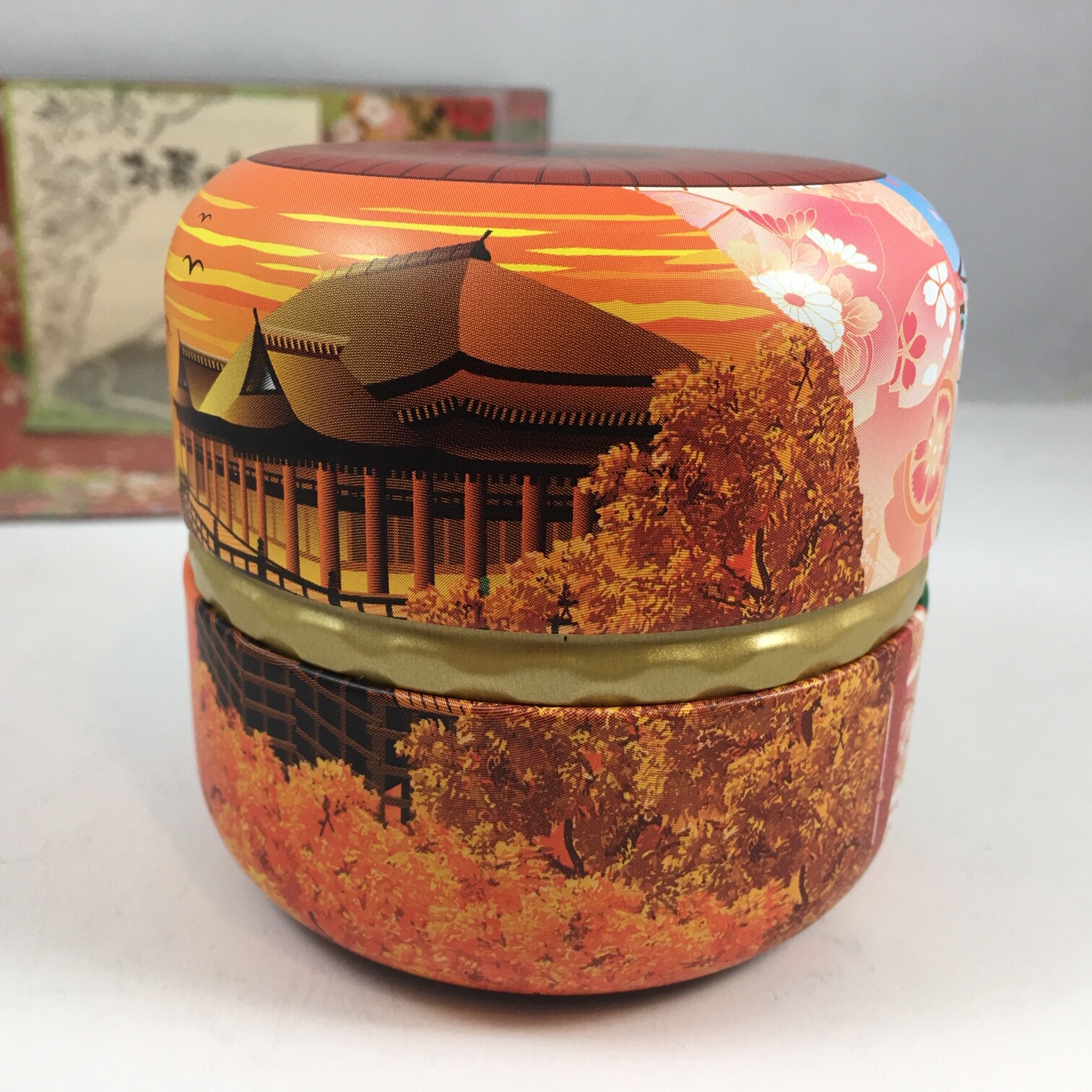 Japanese TA-FU Premium Green Tea & Matcha Genmaicha Canister Gift Set JAPAN MADE