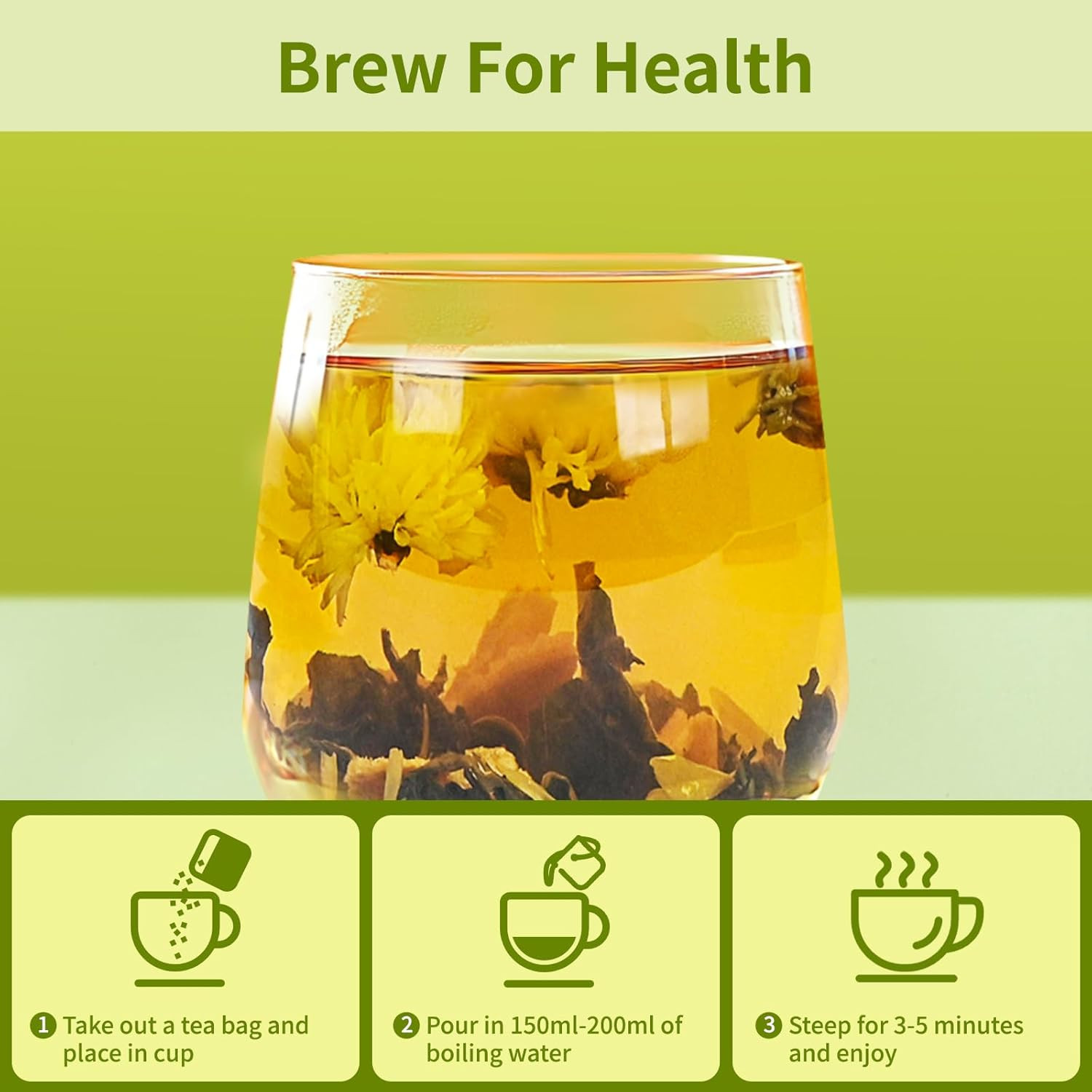 Dandelion Wolfberry Tea, Natural Kidneys & Liver Health Dandelion Root Tea with