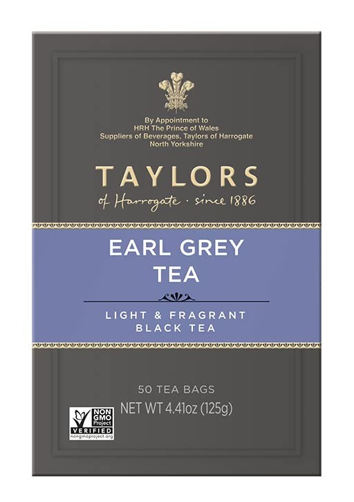 Taylors of Harrogate Earl Grey Black Tea 50 Bags Distinctive Flavor and Aroma