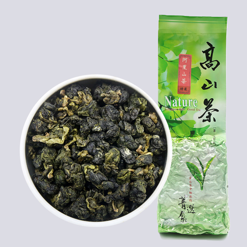 Premium Dongding Oolong Tea Taiwan Alishan High Mountain, Organic Loose Leaf