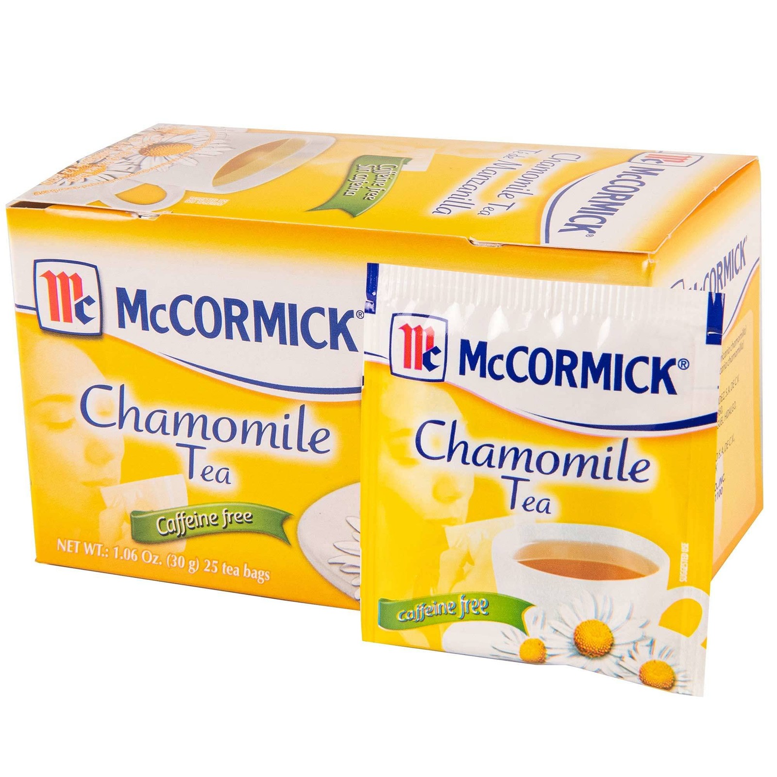 McCormick 25 Count Caffeine Free Chamomile Tea Bags, 1.06 Ounce (Pack of 1)