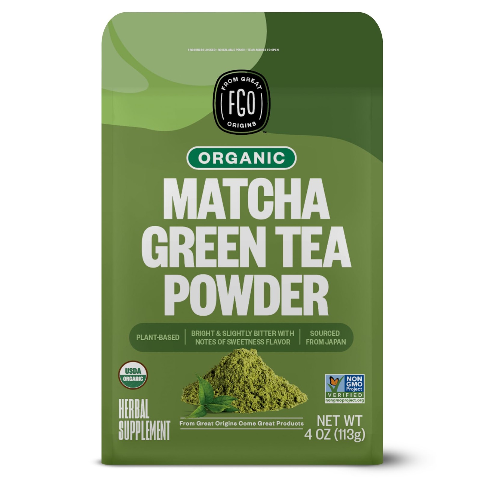 Organic Matcha Green Tea Powder 4oz Culinary Grade – For Lattes, Baking
