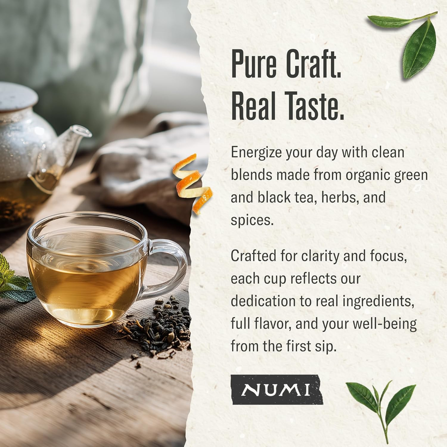 Numi Gunpowder Loose Leaf Green Tea – Organic Tea Leaves – 16 Ounces – Brews 200