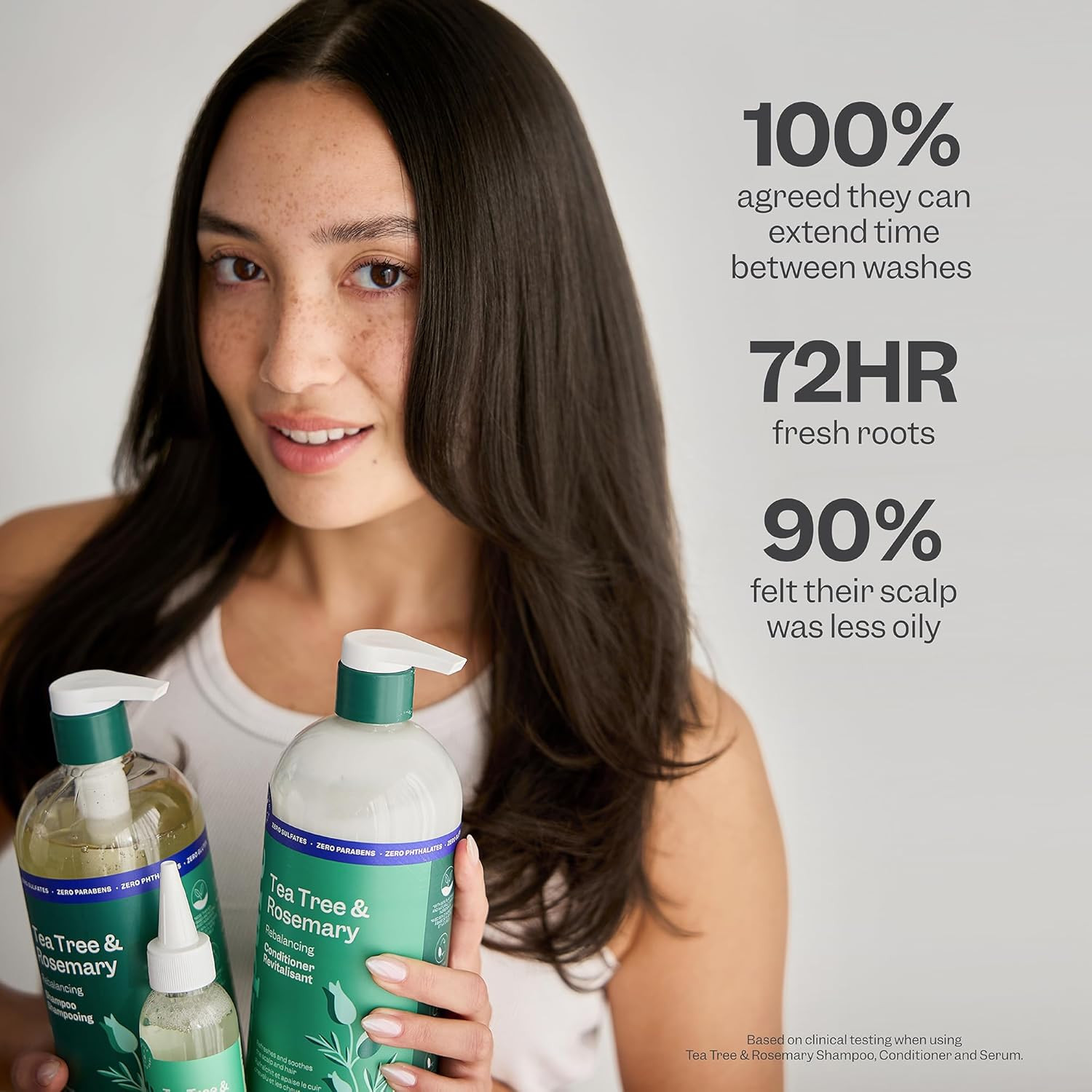 Renpure Tea Tree & Rosemary Shampoo and Conditioner Set, Plant Based – Refreshes