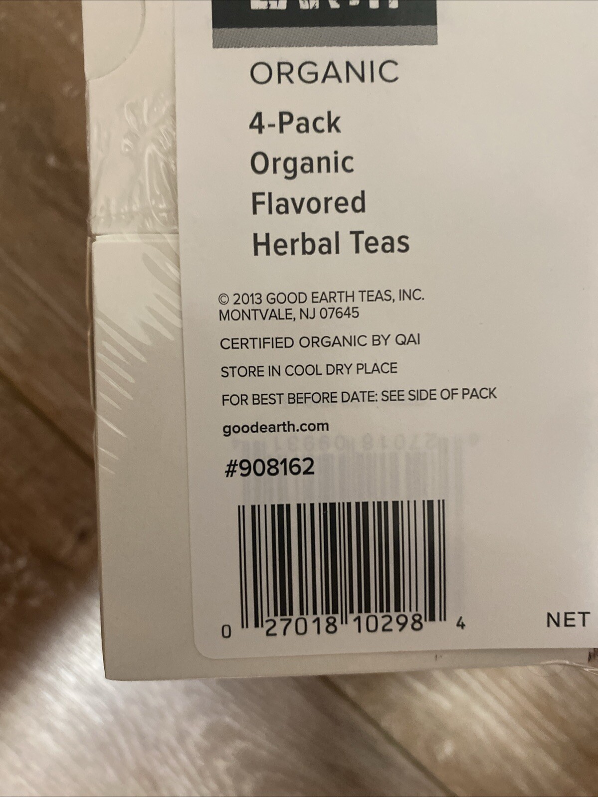Good Earth Sweet & Spicy Organic Caffeine Free 4-Pack