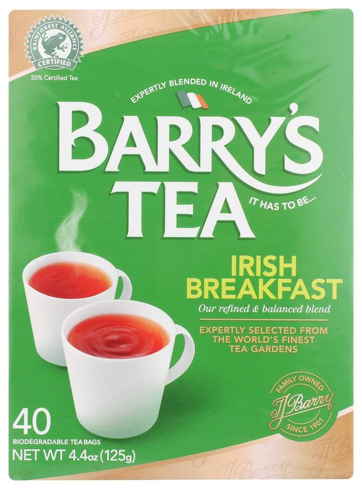 Barry’s Irish Breakfast Tea, 40 Tea Bags 40 Count (Pack of 1)