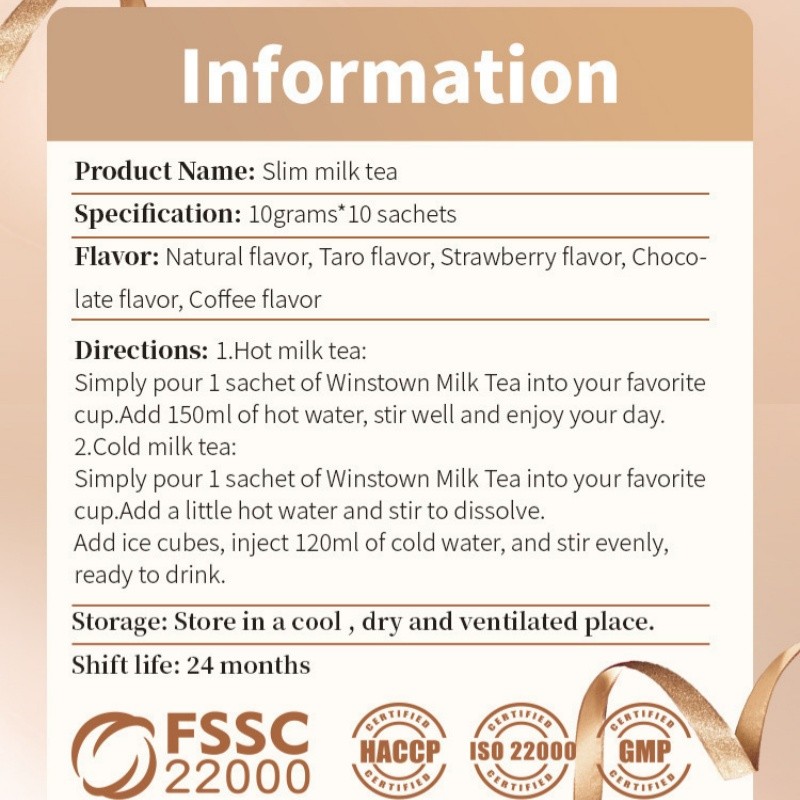 Detox Tea Belly Fat Burning Slim Milk Tea 100g Original Tea Weight Loss
