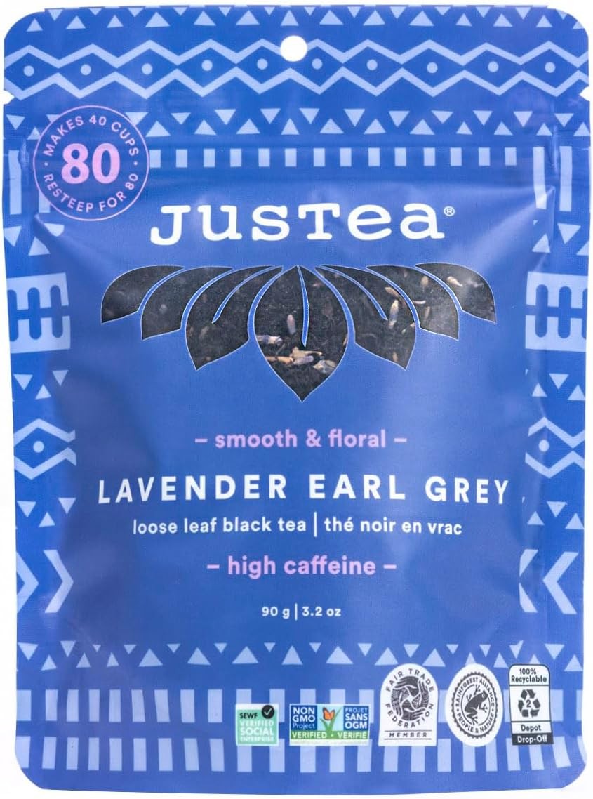 LAVENDER EARL GREY | Loose Leaf Black Tea | Recyclable Refill Pouch | 40+ Cups