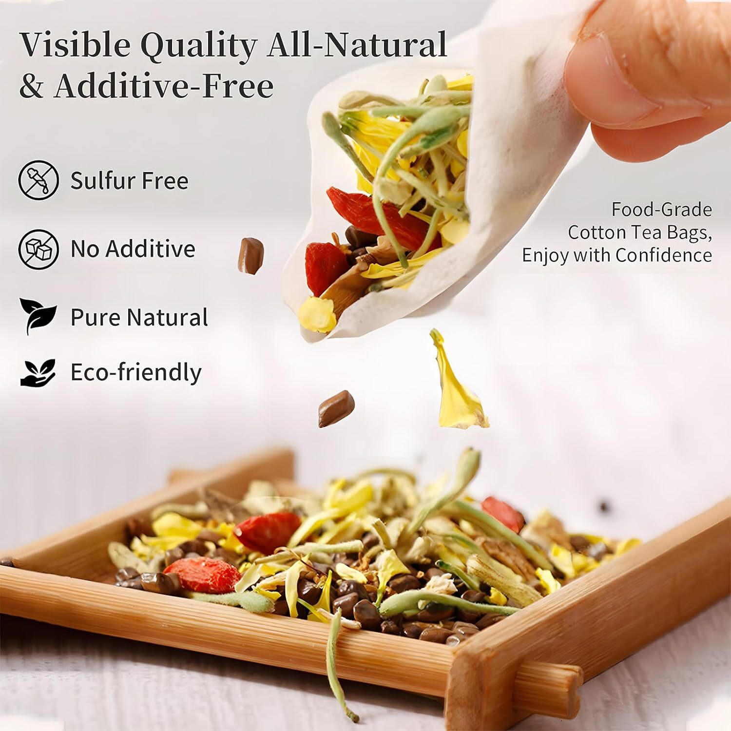 Dandelion Wolfberry Tea, Kidneys & Liver Health, Seven Natural Herbal Ingredient