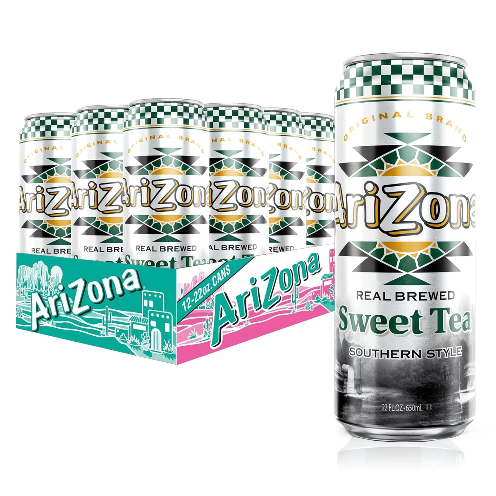 Arizona Sweet Tea – Big Can, 22 Fl Oz Pack of 12