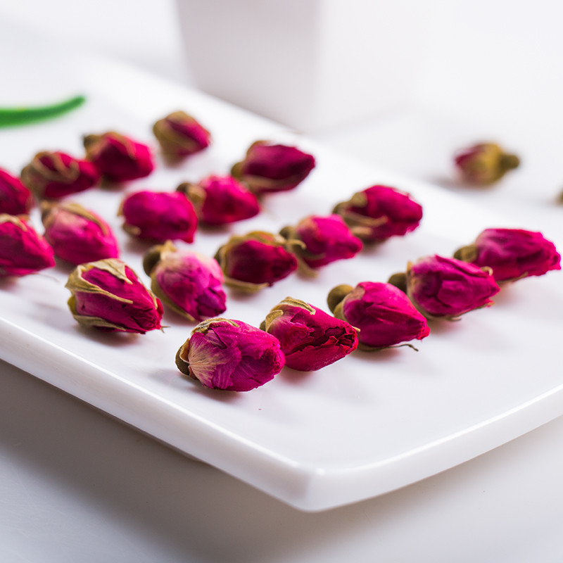 Red Rose Bud Tea Dried Floral Herbal Tea Chinese Blooming Flower Tea Premium