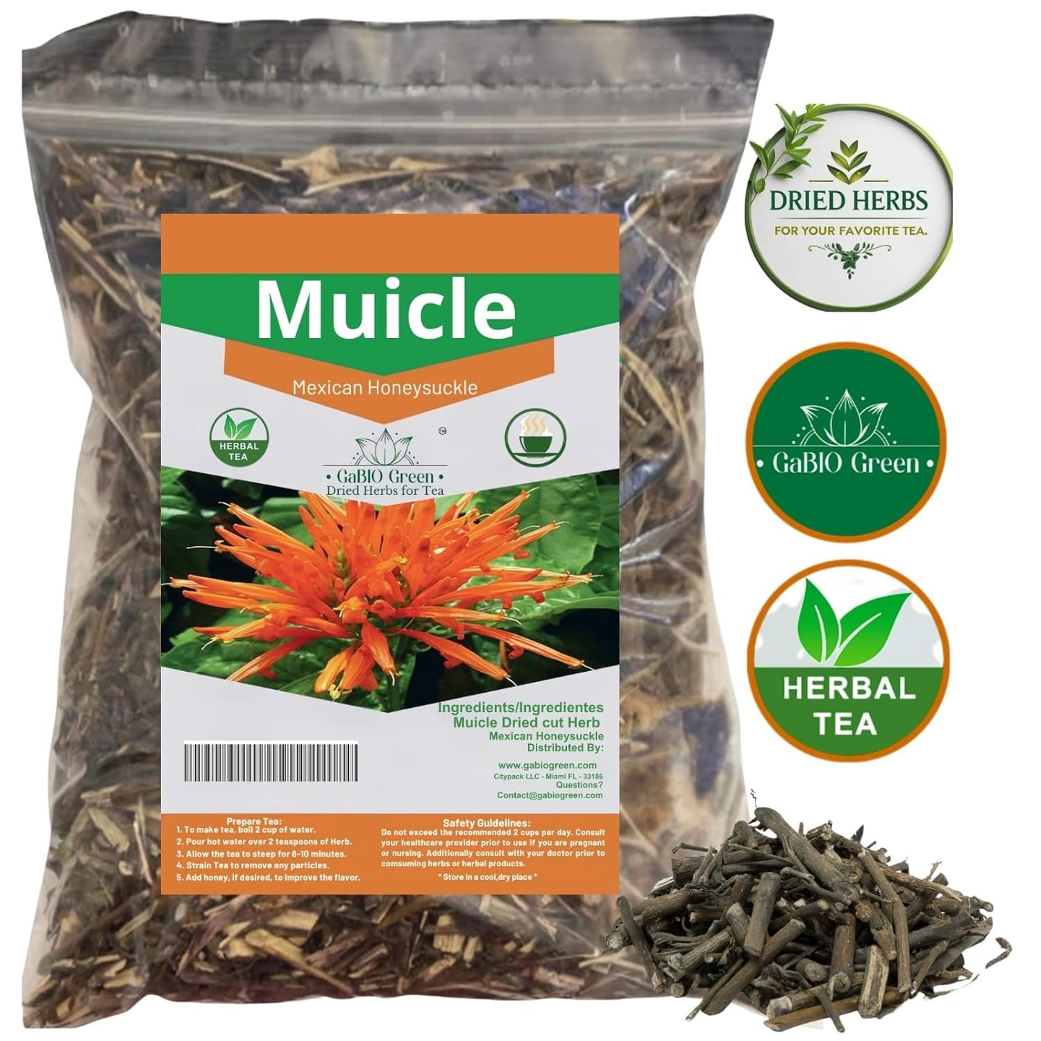 Muicle Mexican Honeysuckle Hierba tea 2 oz 100 % natural 2 Ounce (Pack of 1)