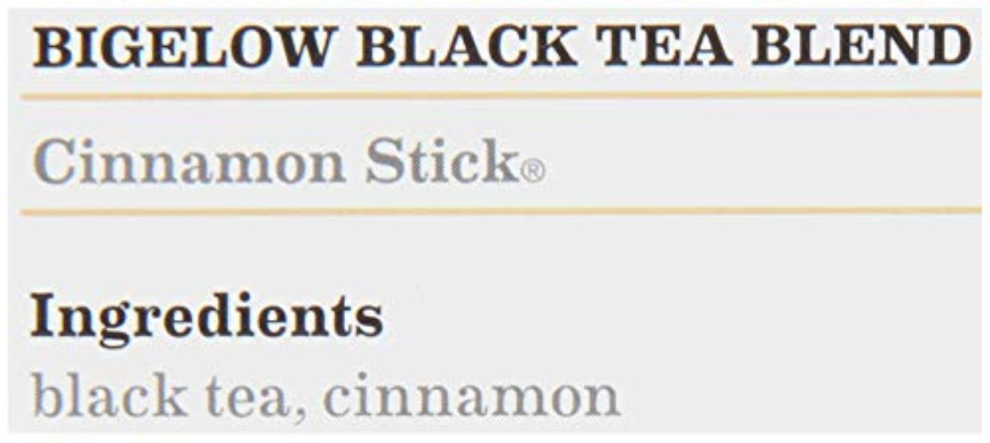 Bigelow Ginger Cinnamon Black Tea Bags – Perfect Coffee Substitute, 28 Count x 6