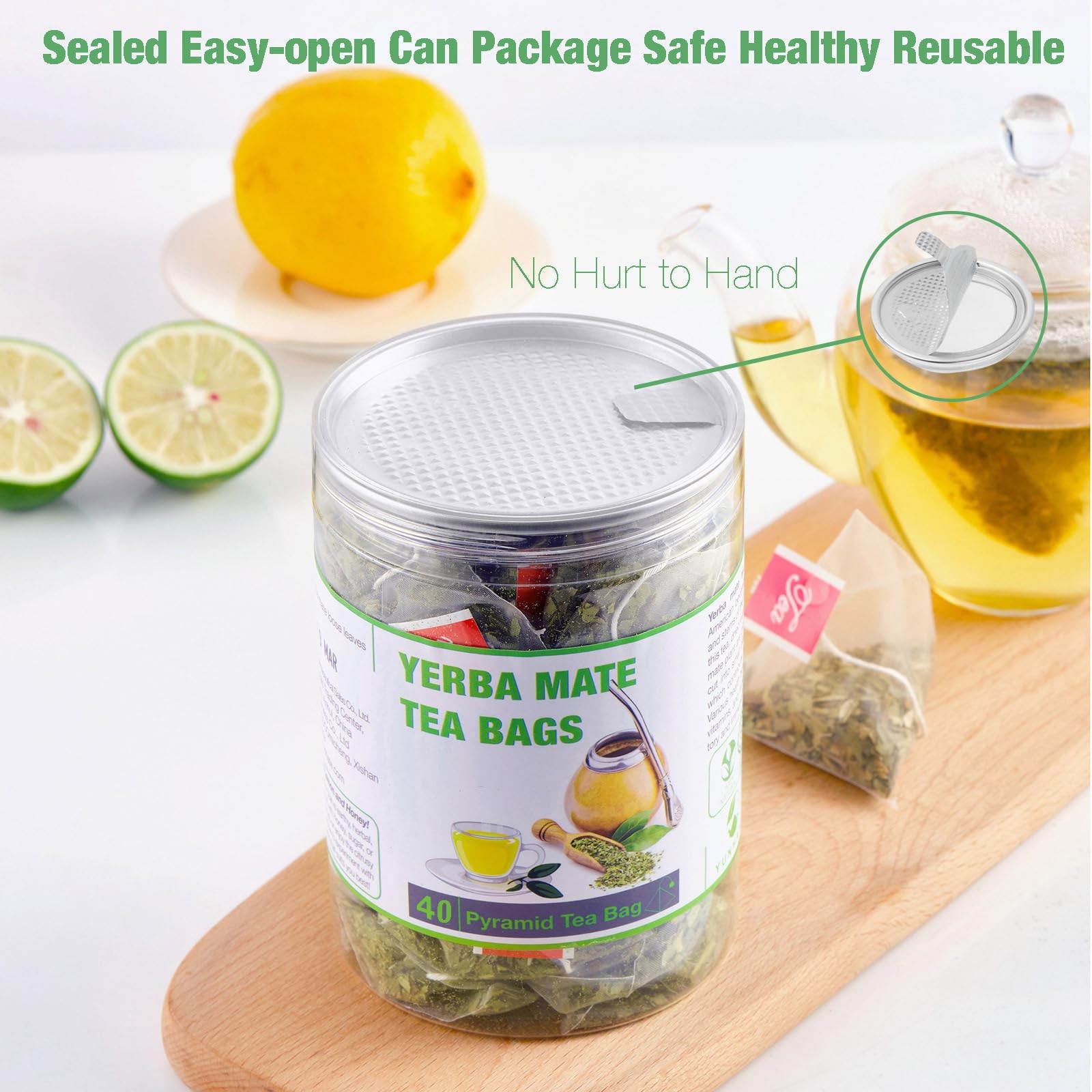45 Yerba Mate Tea Bag, 3g/bag, Organic Unsmoked Loose…