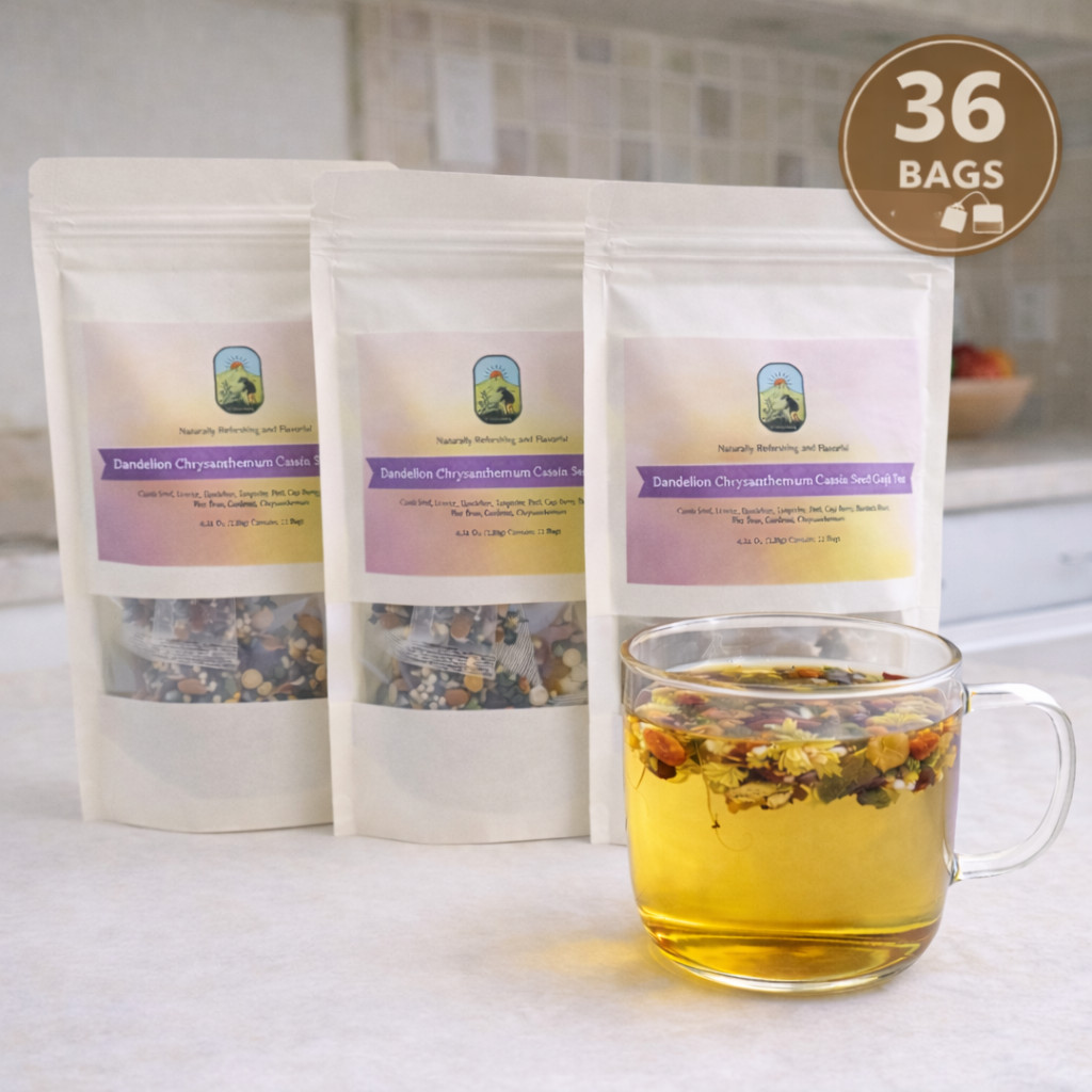 Dandelion and Wolfberry 12 bags Chrysanthemum Cassia Seed Detox Tea Relax Tea