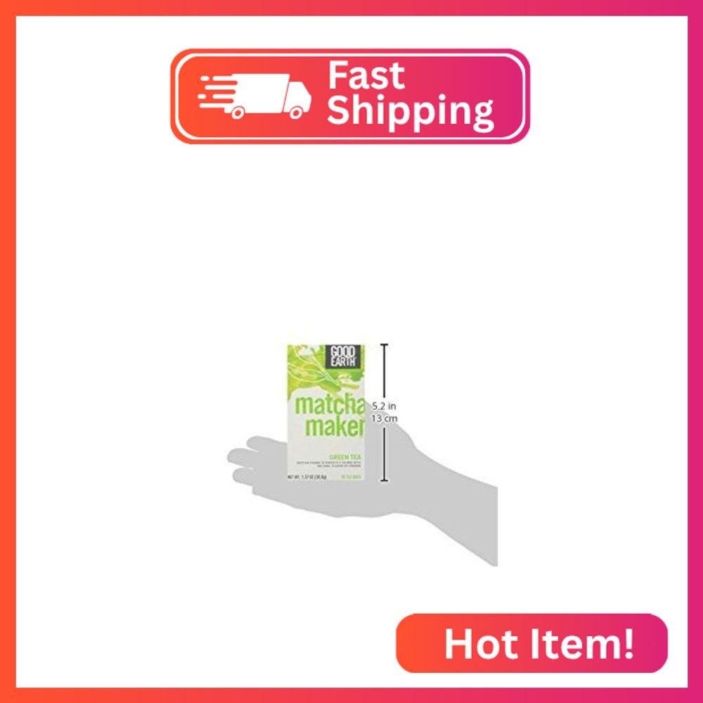 Good Earth 216930 Super Green Tea, Matcha Maker Green Tea – 18 Ct. Box