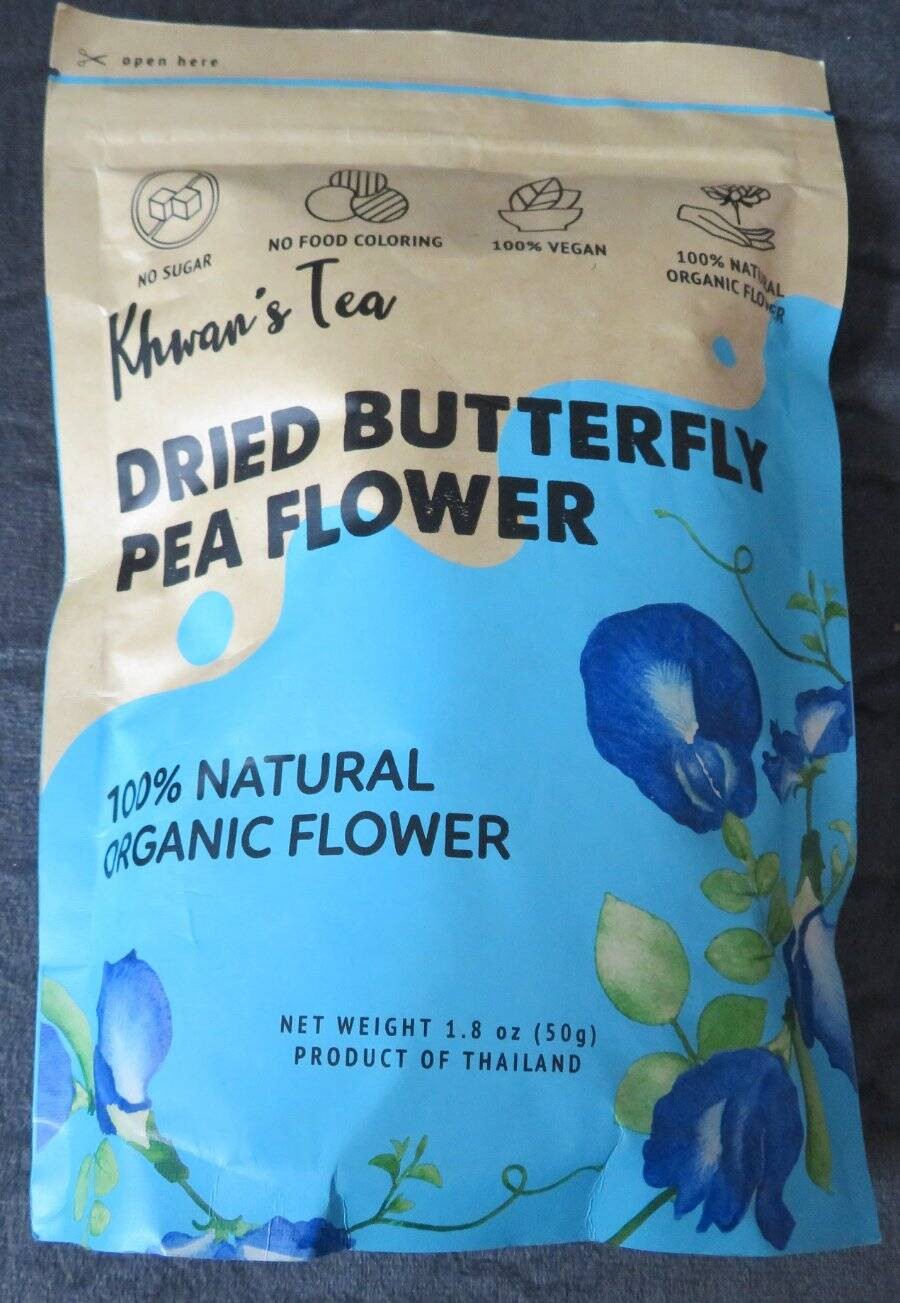 Dried Blue Butterfly Pea Flower TEA Herbal Natural Vegan Thailand Gluten Free