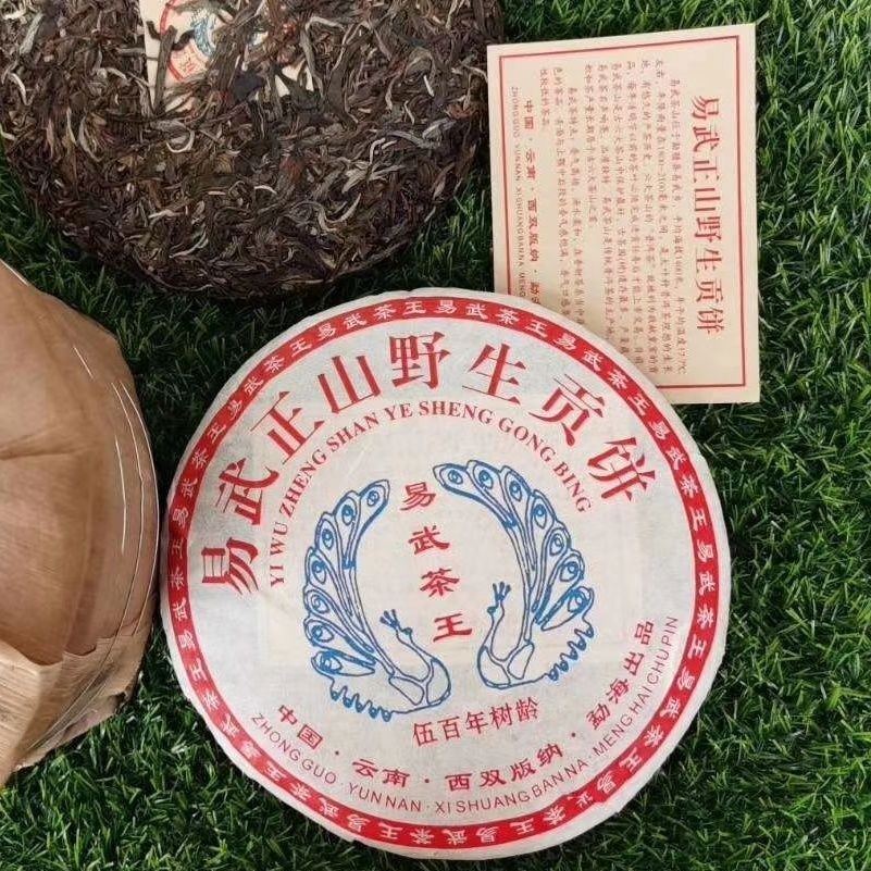 2013 Puer Raw Tea Yi Wu Zheng Shan Ye Sheng Gong Bing Yunnan Puerh Tea Aged 357g
