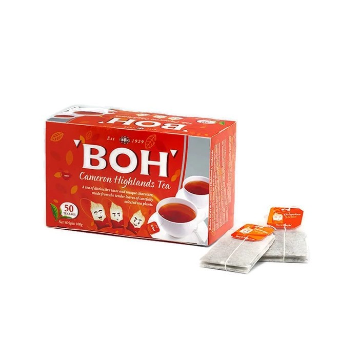 BOH Plantation Cameron Highlands TEA 100 Bags Malaysia Tea Bags Cameron Beverage