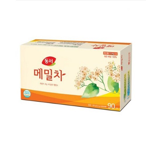 100% Pure Premium Tartary Buckwheat Tea, 90 Tea Bags Dongsuh Made in Korea