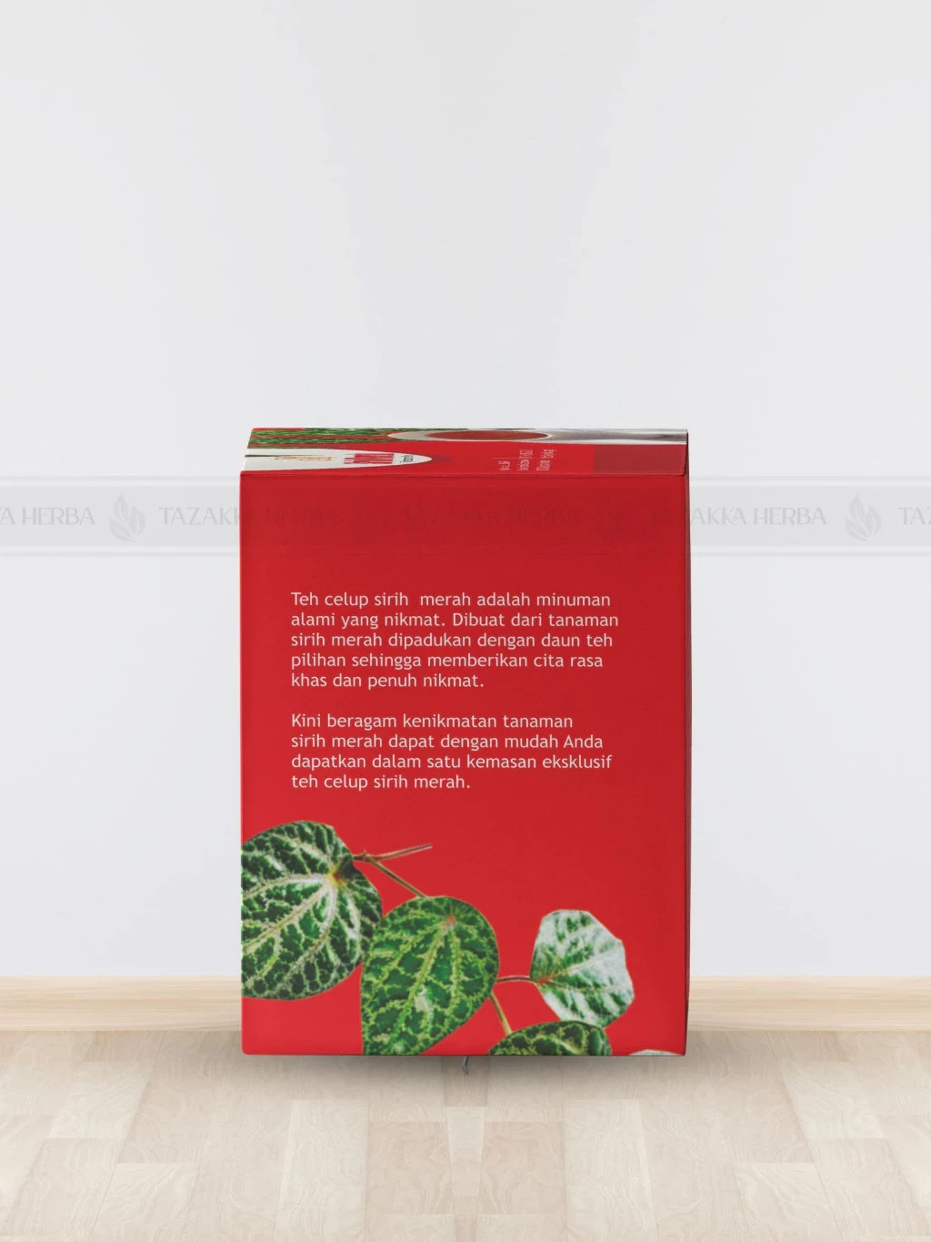 Red Betel Leaf Tea Powder 20 Tea Bags Herbal Brew Piper Crocatum Wellness Drink