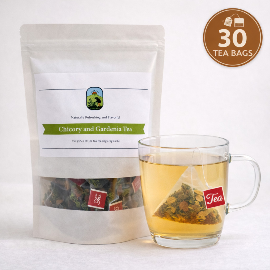 Spring SALE Chicory and Gardenia tea 150g 30bags Lily Mulberry Kidney Support