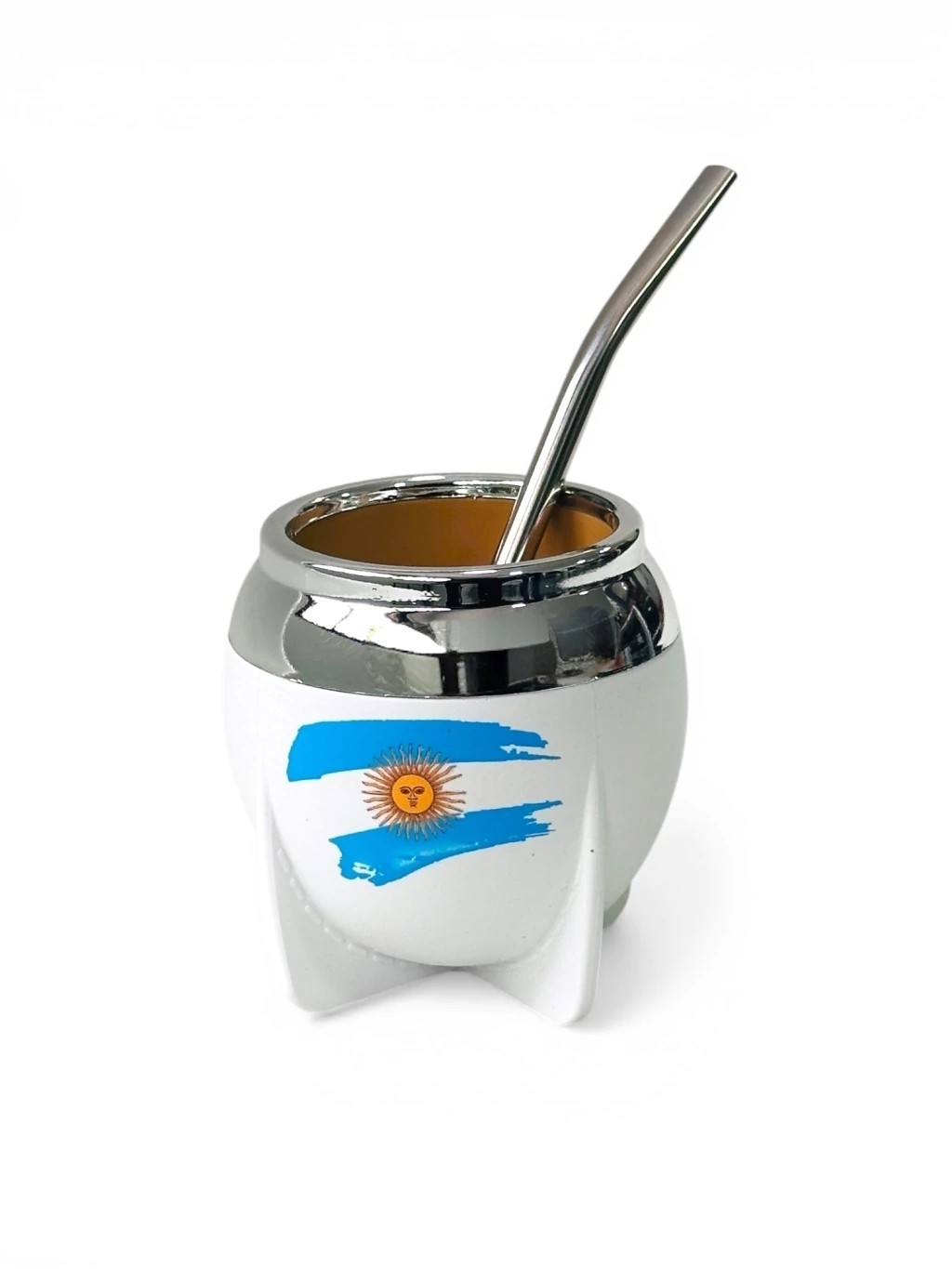 Kit Argentina. Mate Pampa + Bombilla + Yerba Mate. Licencia Oficial. Mundial