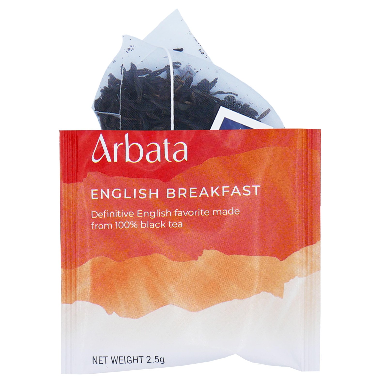 12 PCS English Breakfast Artisanal High Caffeine Black Tea Pyramid Sachets
