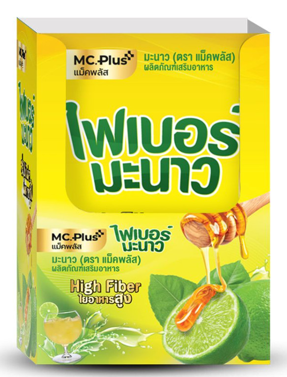 Mc.Plus Lemon High Fiber Detox Natural Fruit Herb Slimming Balance Body Fit