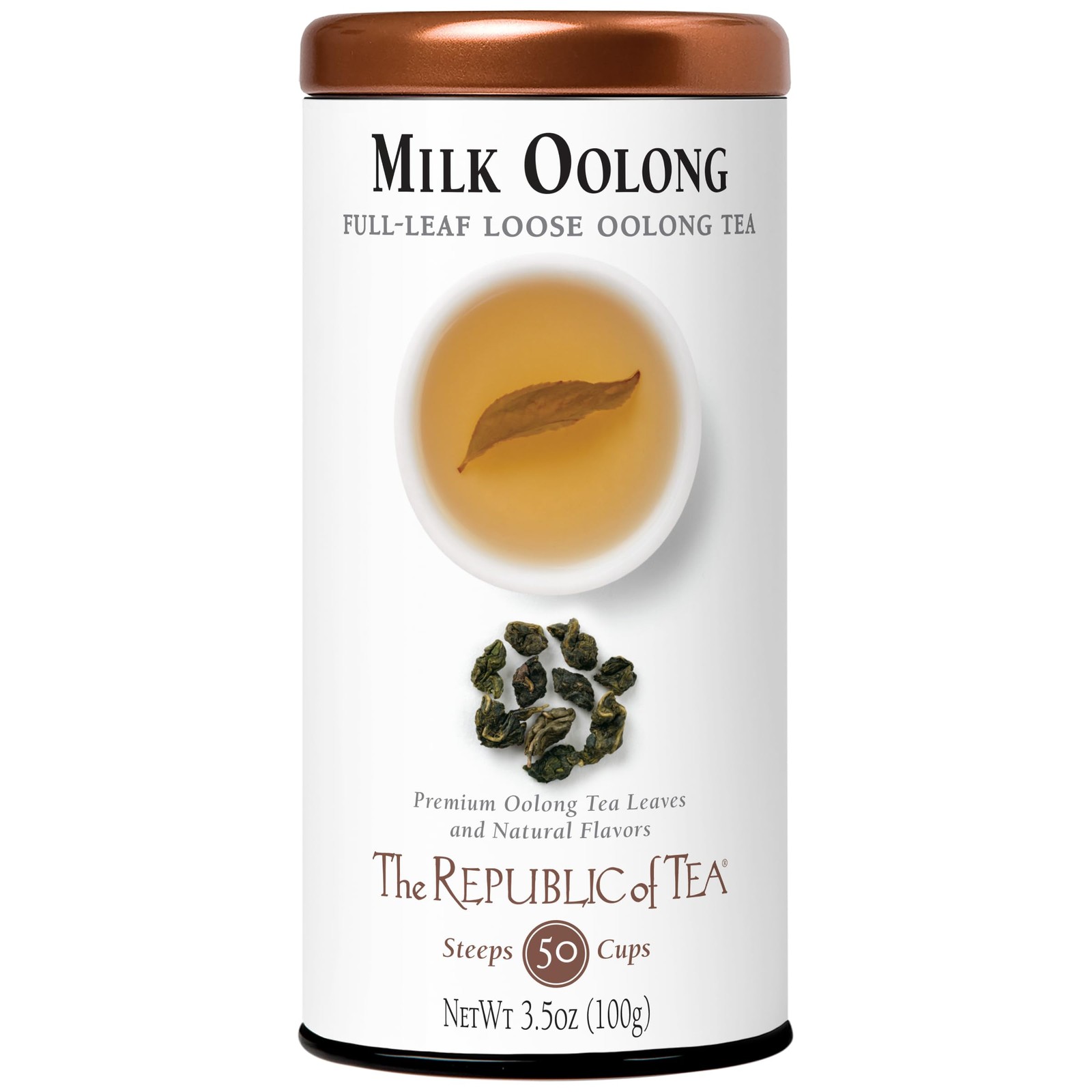 The Republic of Tea — Milk Oolong Full-Leaf Loose Tea Tin, 3.5 oz Tin, Steeps…