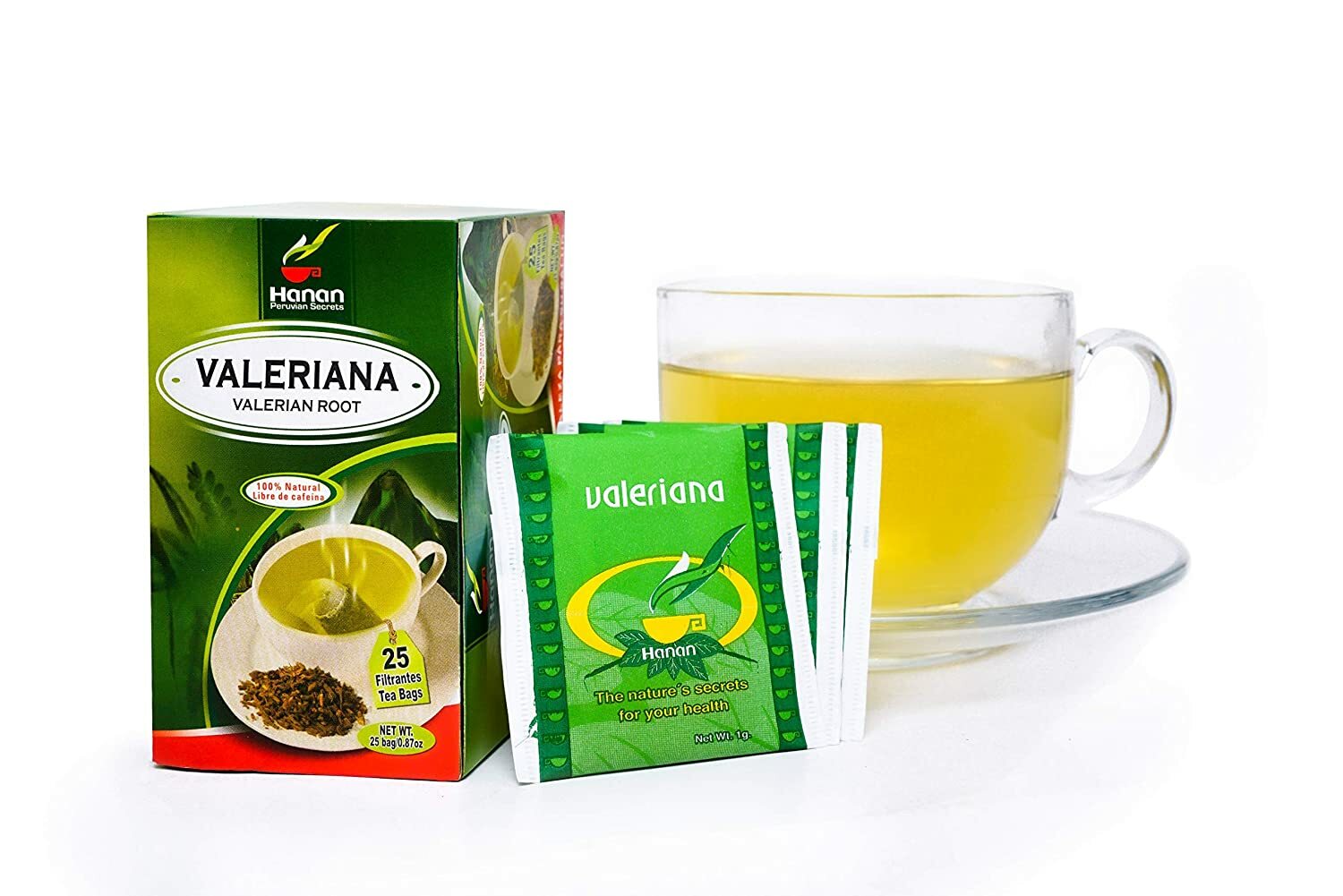 Hanan Peruvian Secrets Valeriana Herbal Tea | 100% Natural Valerian Root | 25 Te