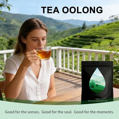 PiPi Tea Organic Oolong Bags – Whole Leaf, 20 (4g Each)