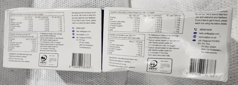 PG Tips Black Tea Bags Non-Pyramid, 80 Count (Pack of 1) BB 7/26