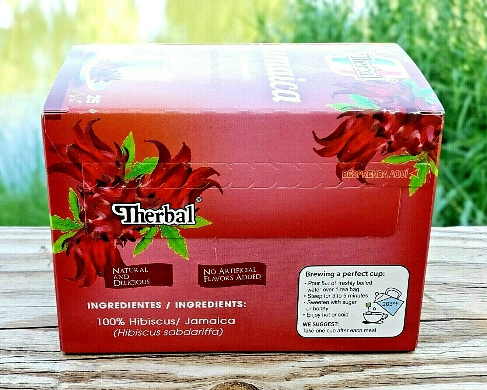 HIBISCUS TEA ✅ Te de Jamaica 50 bags 0.03 oz. each box Antioxidant 5 Packs