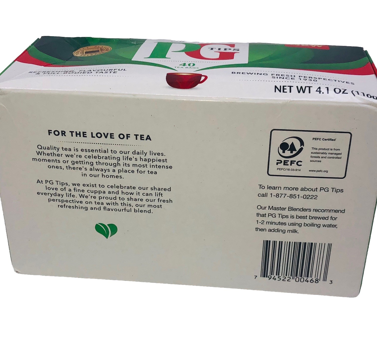 2 – Original PG Tips Black Tea 40 tea bags Made in England 4.1 oz 05/2027