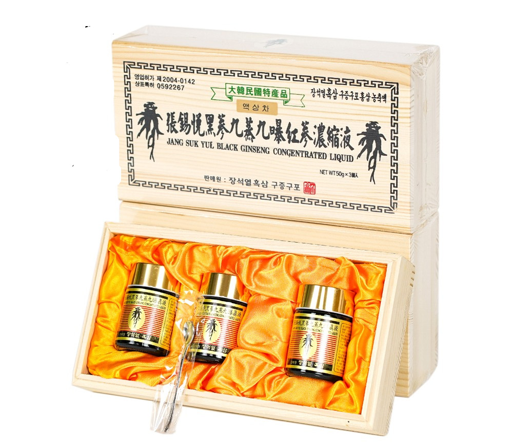 Korea 6 Year Black Ginseng Extract 50g x 3 bottles