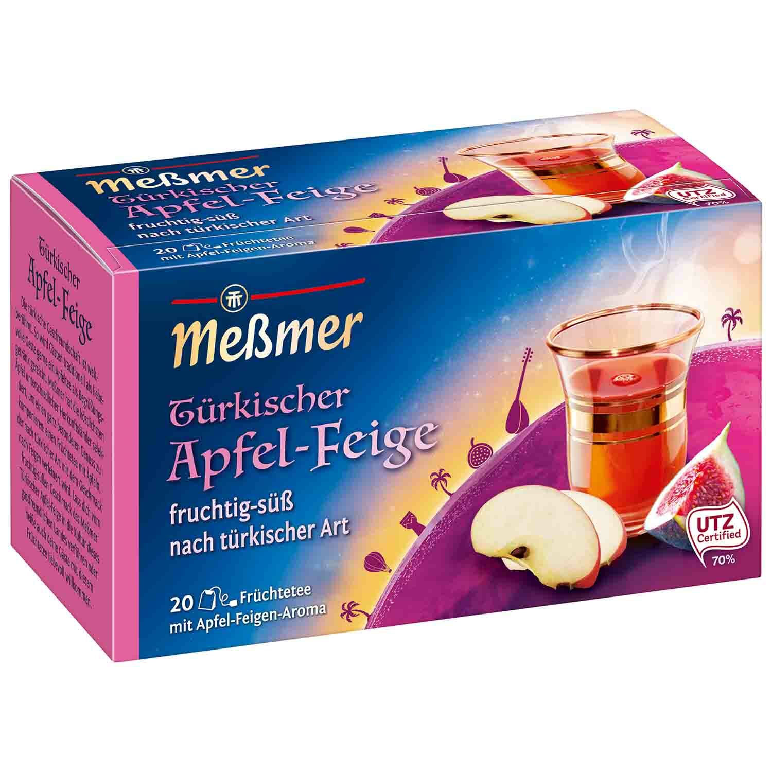 Messmer tea Turkish Apple with FIG Fruit tea Made in Germany 1 box FREE SHIPPING