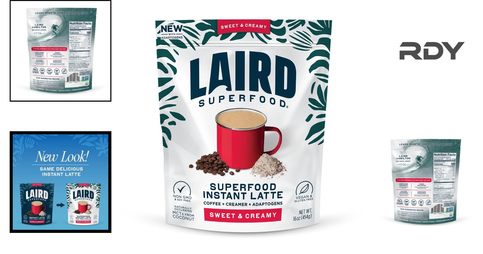 Sweet & Creamy Instant Latte – Non-Dairy Superfood Creamer, 16oz Delight