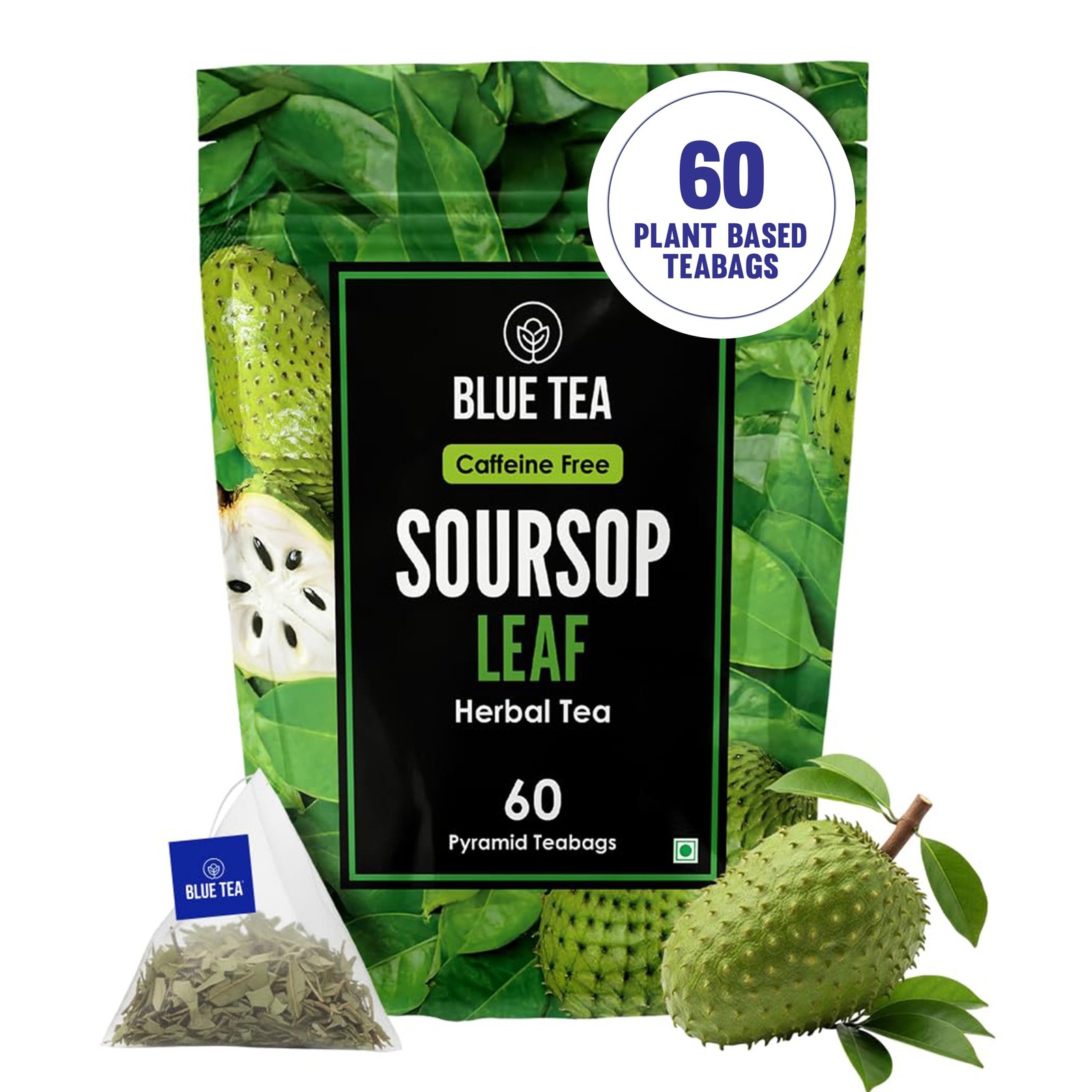 Soursop Tea 60 Count Pyramid Plant Based Tea Bags | Hoja Guanabana Tea | P…