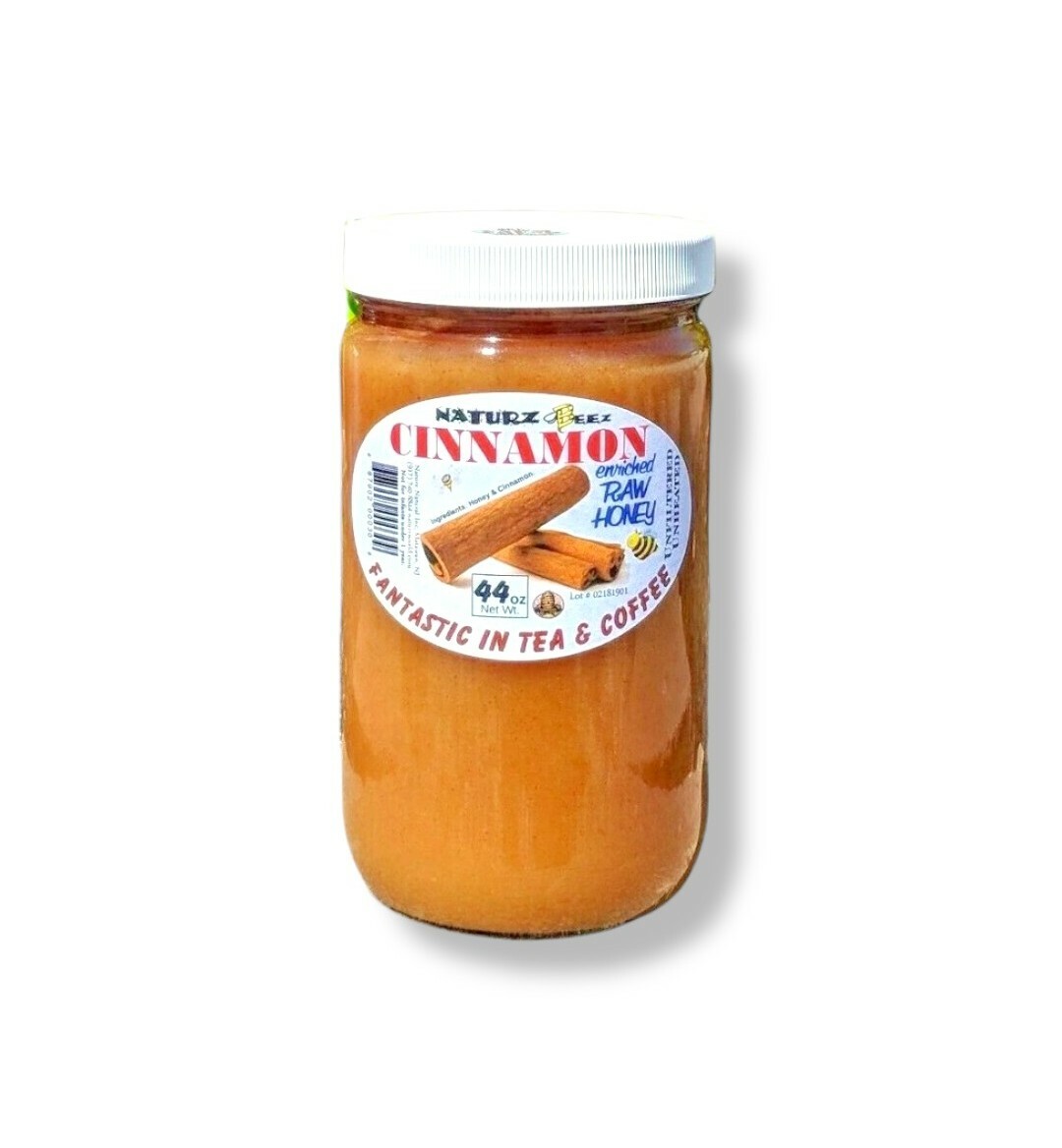 CINNAMON HONEY 44oz / 1.25kg / 2.75lb RAW HONEY & CINNAMON 100% PURE USA HONEY